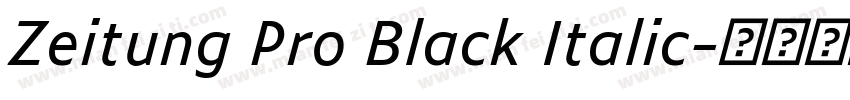 Zeitung Pro Black Italic字体转换 Zeitung Pro Black Italic字体转换